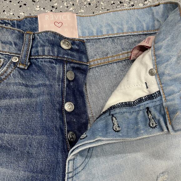 Revice Denim Jeans Two Tone Button Fly Size 25 USA - Picture 5 of 9